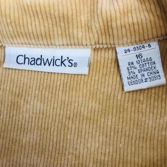 Charter Club Women's Plus Size 16 Corduroy Blazer Jacket Golden Yellow - Picture 3 of 11